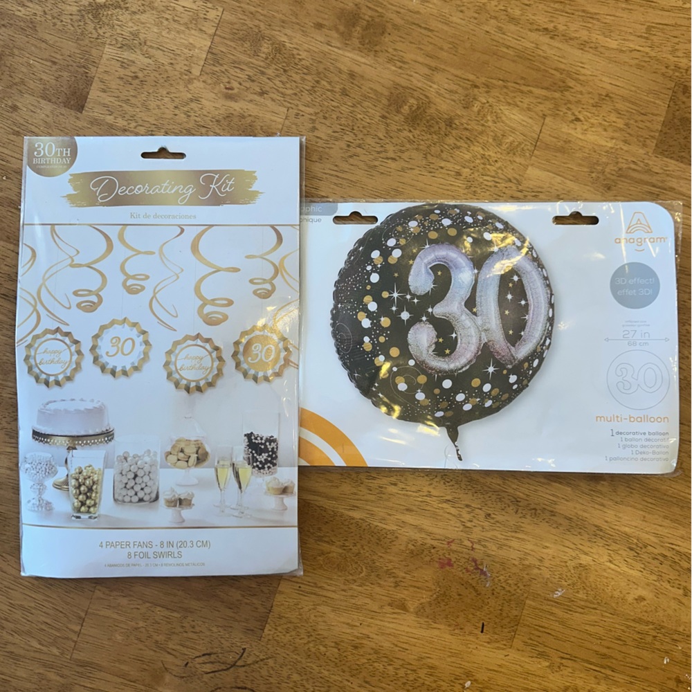 30th Birthday Decoration Kit